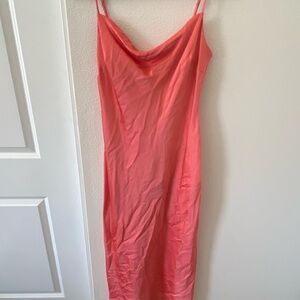 Express Vibrant Coral Dress